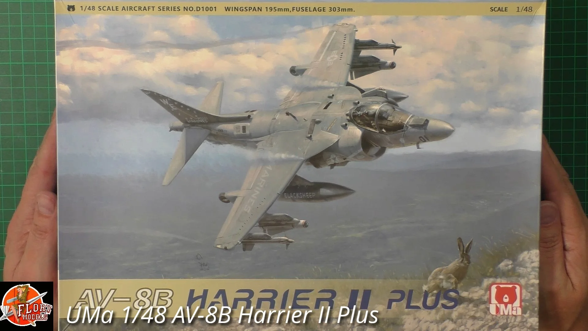 UM aモデル1/48 AV-8B HARRIER II PLUS 1/48 UMa Model AV-8B Harrier II Plus Plastic Model Kit